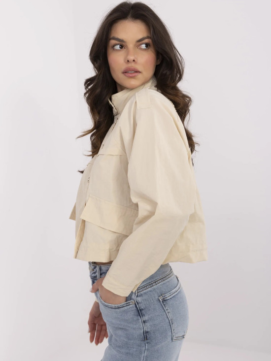 Beige Übergangsjacke