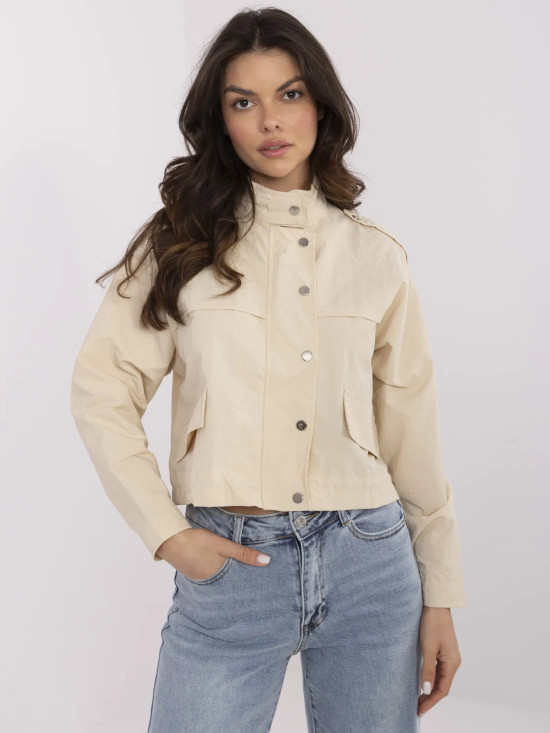 Beige Übergangsjacke
