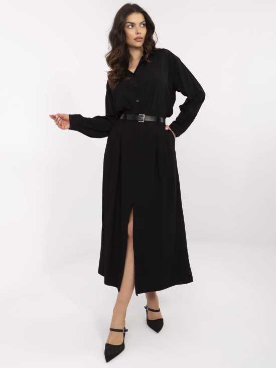 Eleganter Midi-Rock in Schwarz