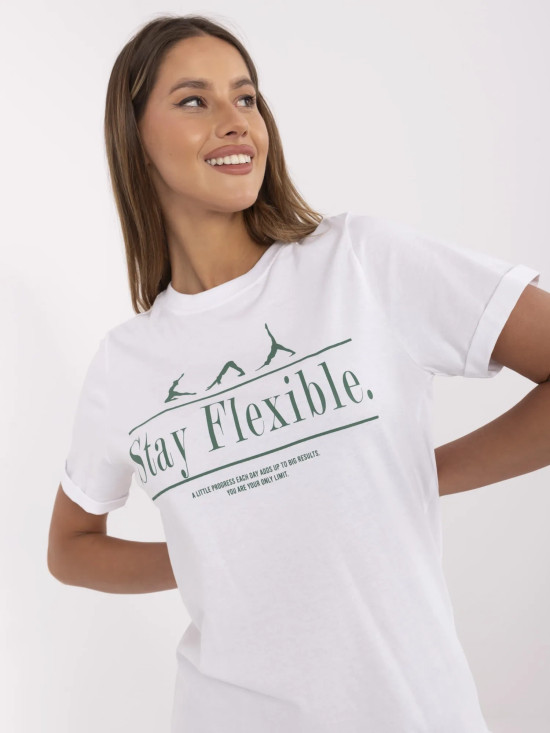 Weiße Bluse mit kurzen Ärmeln