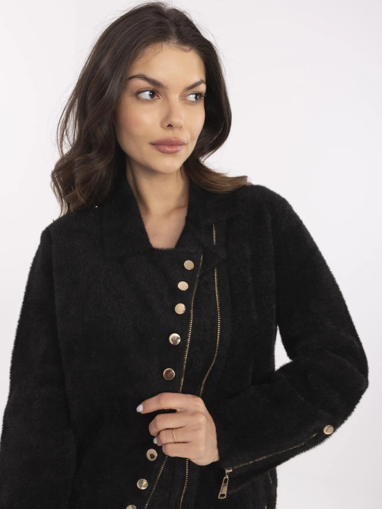 Elegante schwarze Übergangsjacke