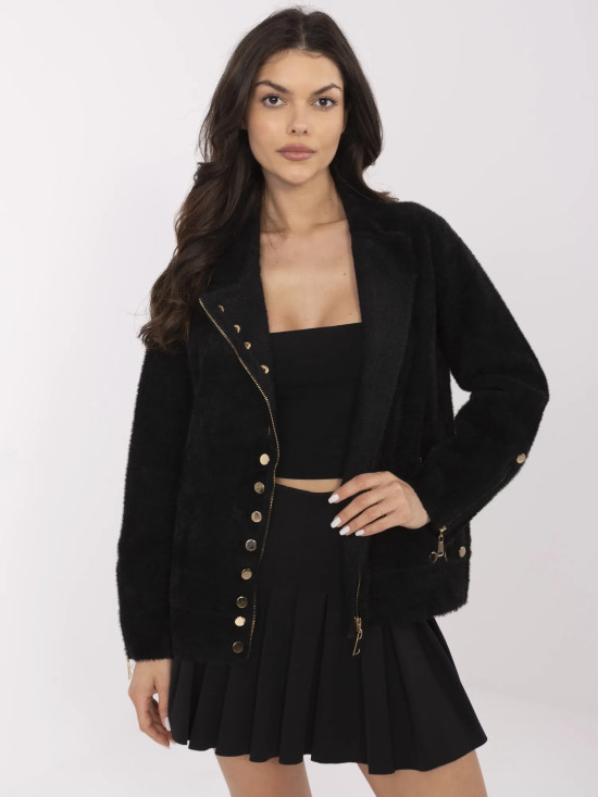 Elegante schwarze Übergangsjacke