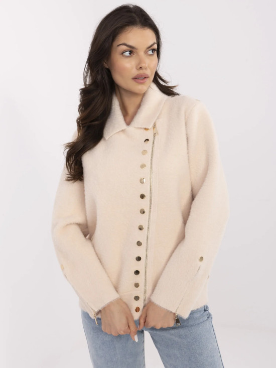 Beige Übergangsjacke