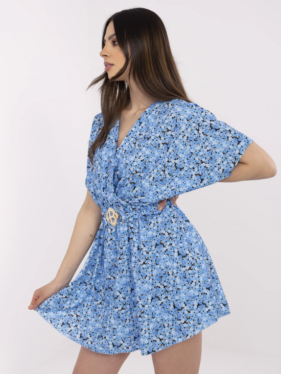 Blumen Overall mit kurzen Ärmeln