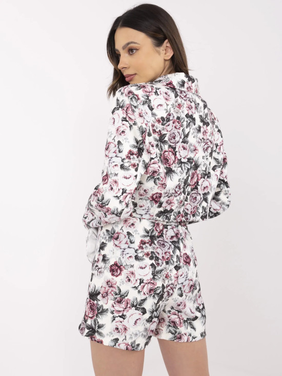 Eleganter Komplettanzug mit Blumenmuster