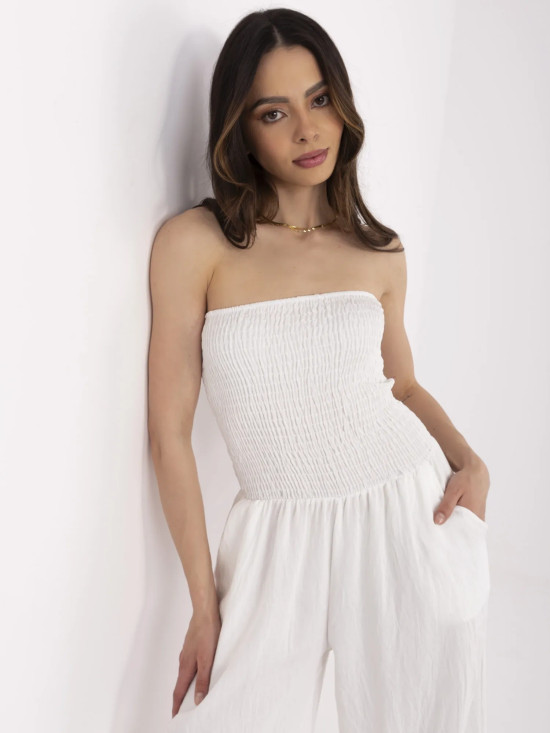 Eleganter ecru Jumpsuit