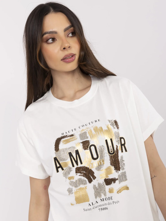 Elegante Bluse mit Applikation