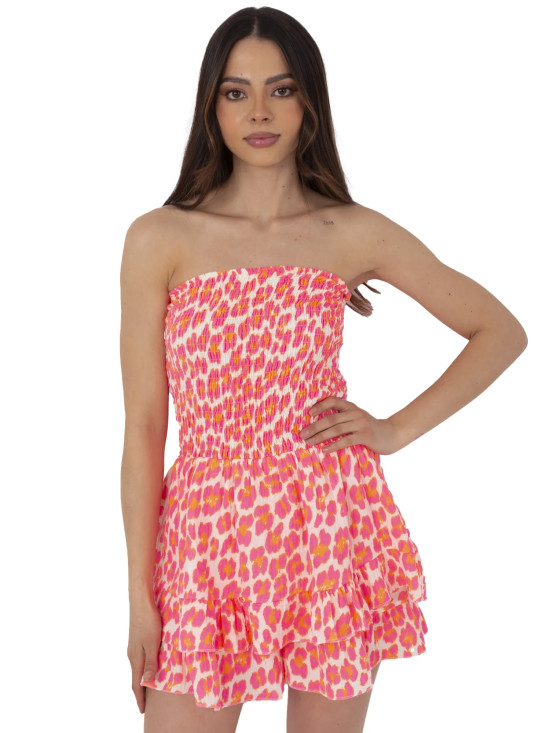 Overall in leuchtendem Rosa