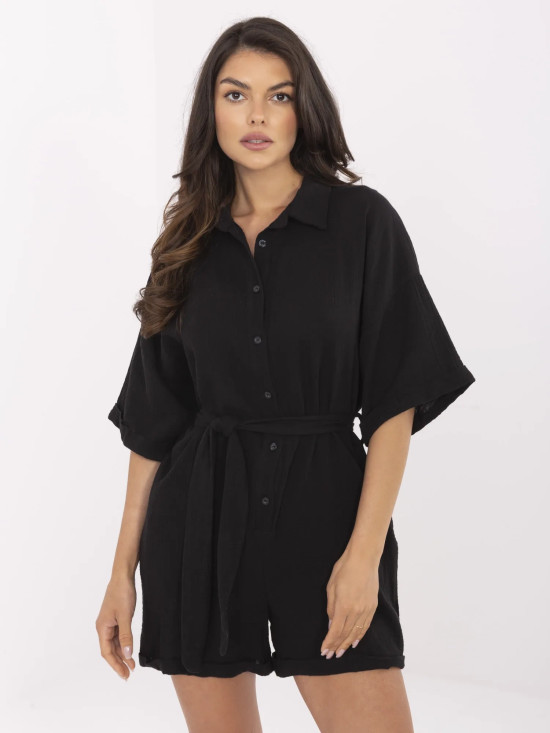 Stylischer schwarzer Overall