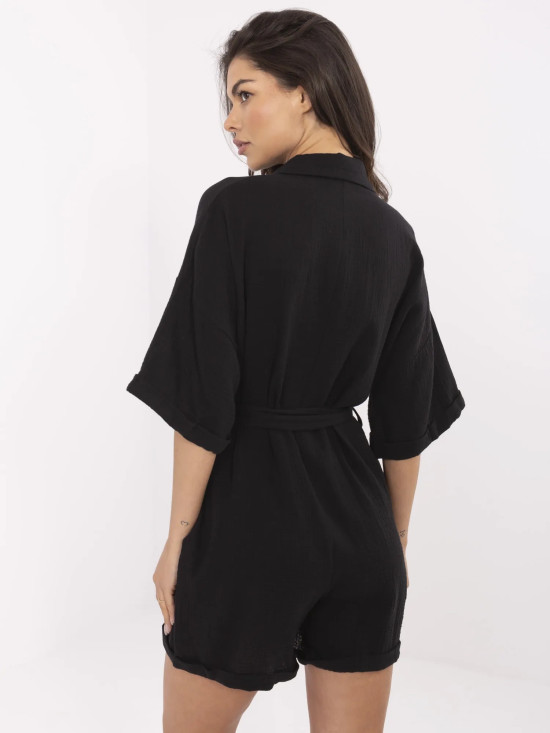 Stylischer schwarzer Overall