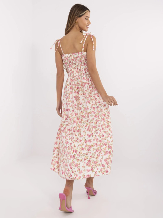 Blumen Midi Kleid mit Trägern