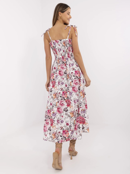 Blumen Midi Kleid mit Trägern