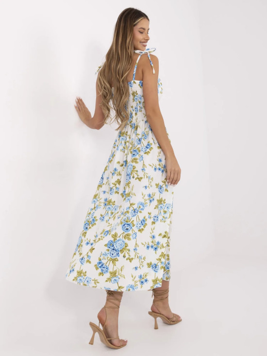 Blumen Midi Kleid mit Trägern