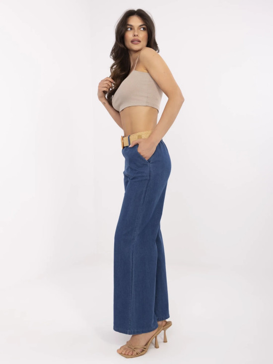 Damenweite Jeans in Dunkelblau