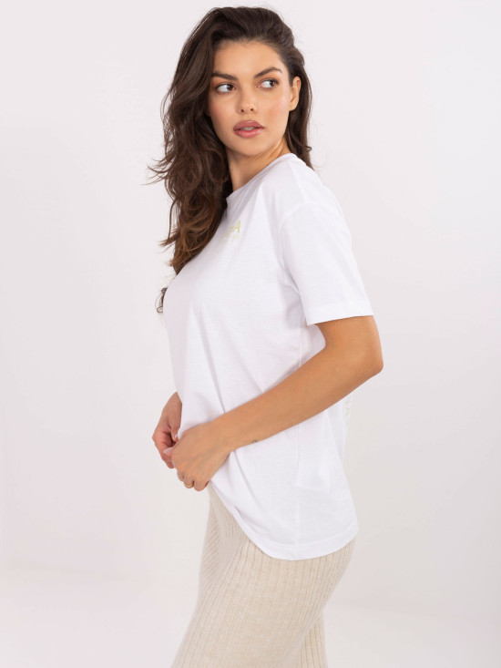 Weißes T-Shirt mit Druck