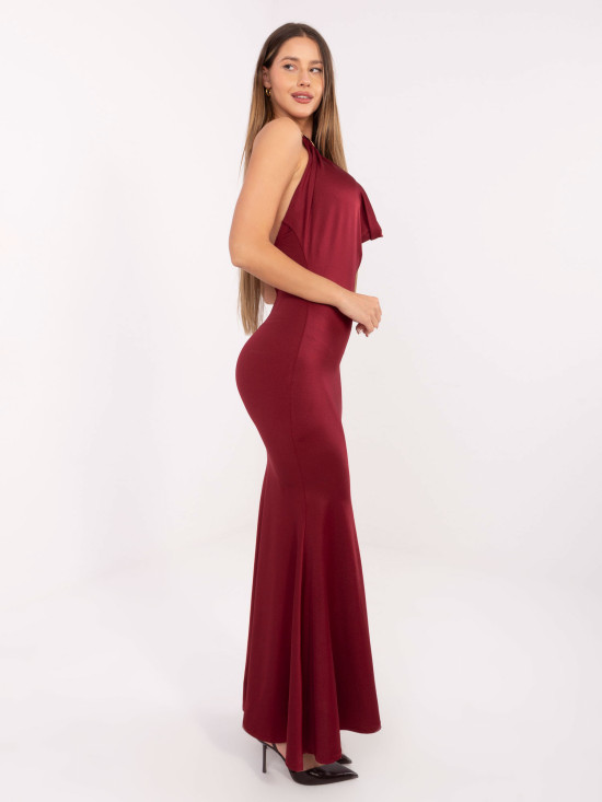 Elegantes Maxi-Kleid in Bordeaux