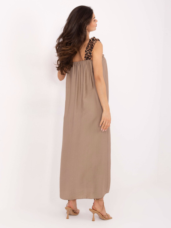 Maxikleid in Beige
