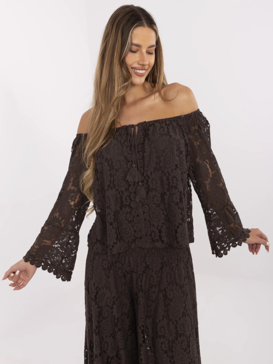 Elegante Bluse im Boho-Stil