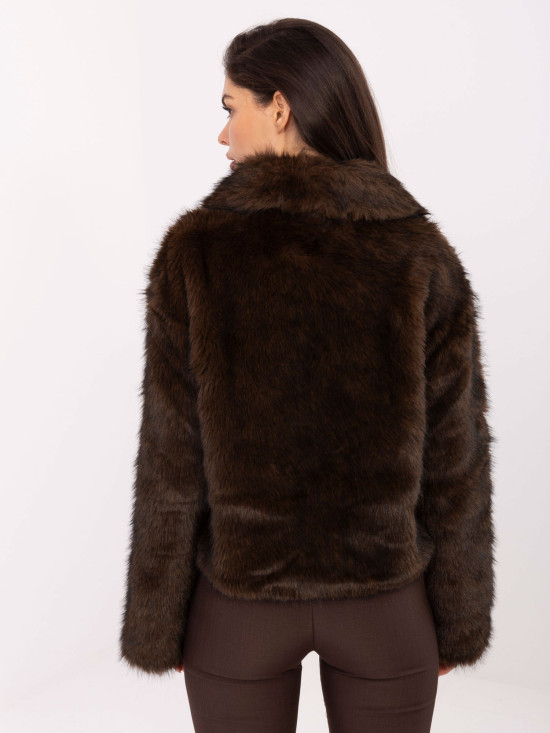 Elegante Winterjacke in Dunkelbraun