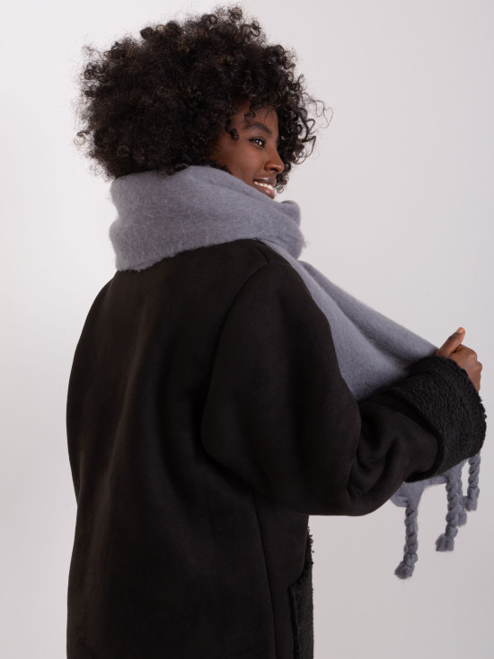 Eleganter Schal in Dunkelgrau