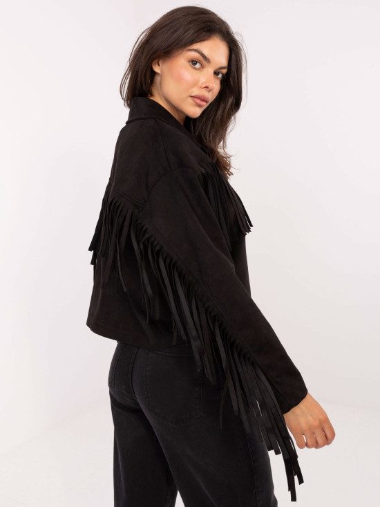 Stylische schwarze Übergangsjacke