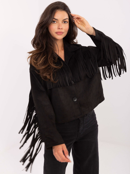 Stylische schwarze Übergangsjacke