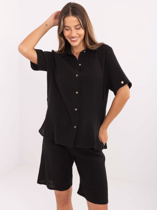 Eleganter Komplett mit kurzen Ärmeln