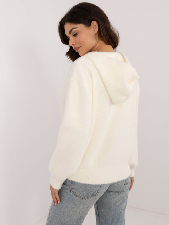 Elegante Winterjacke in Ecru