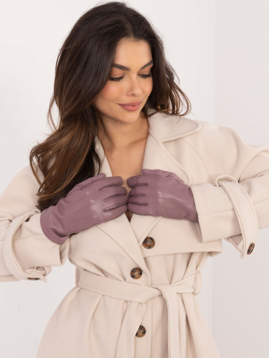 Lila Handschuhe mit warmer Fütterung