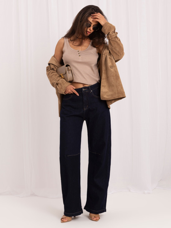 Ballon-Jeans mit hohem Bund