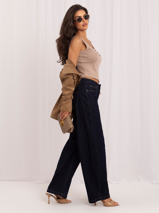 Ballon-Jeans mit hohem Bund