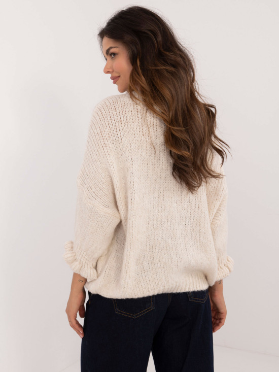 Stylischer Pullover in hellem Beige