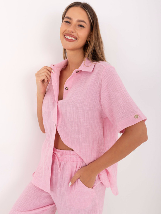 Stylisches Set in leuchtendem Rosa