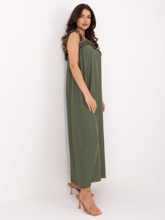 Maxikleid in Khaki