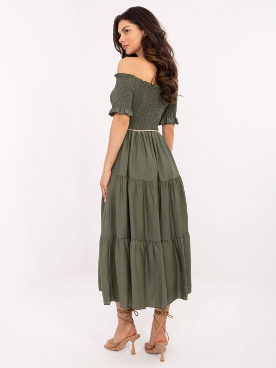 Elegantes Midi-Kleid mit Volants