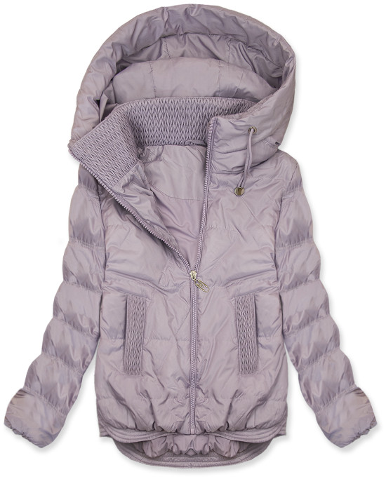 Gesteppte Damen-Frühlingsjacke Lila