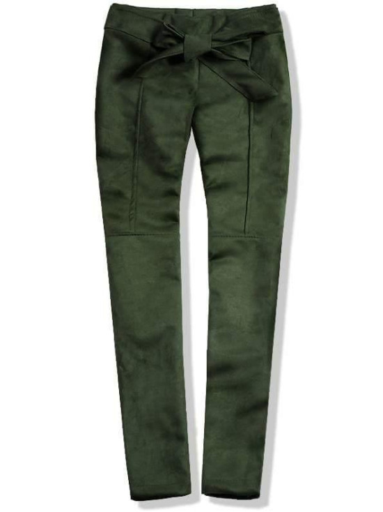 Hose mit Bindegürtel khaki