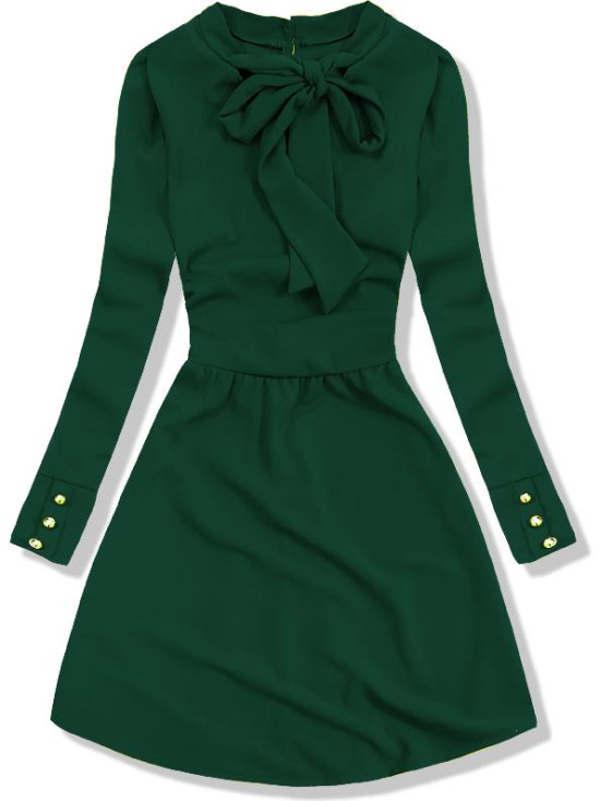 Kleid mit Schleife grün