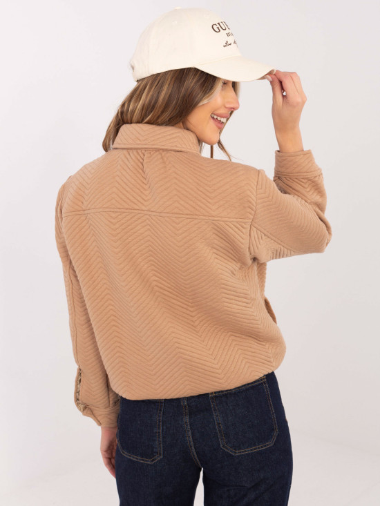 Stylische Übergangsjacke in Camel-Farbe