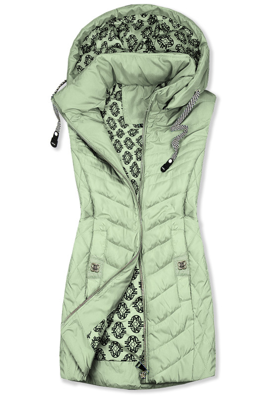 Weste mit Kapuze Mint