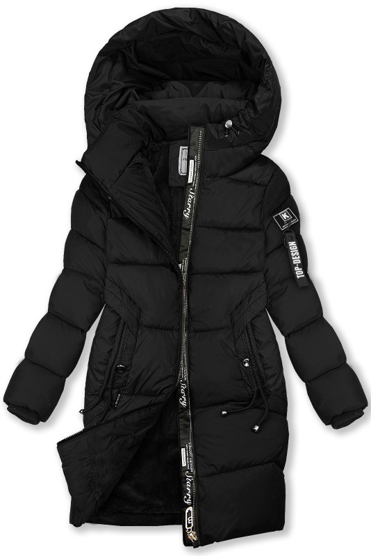 Mädchen Winterjacke DESIGN Schwarz