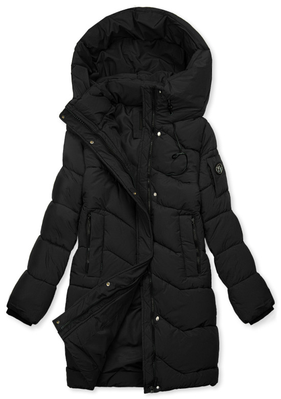 Winterjacke mit Kapuze EVEREST Schwarz