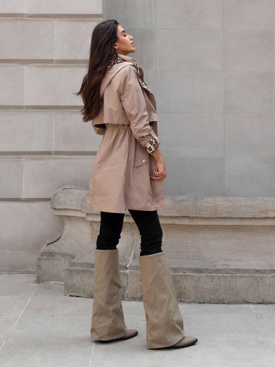 Damen Übergangsjacke in Camel