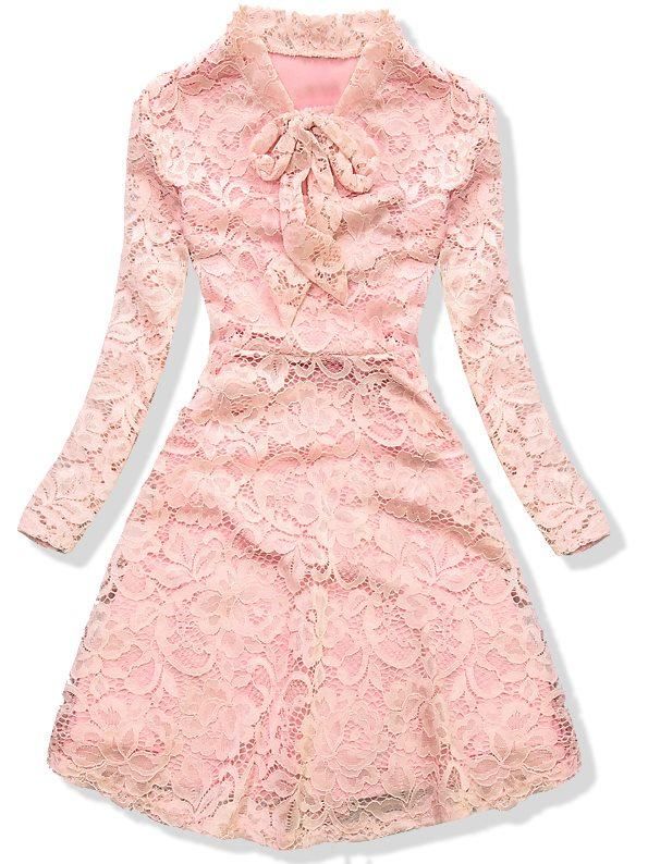 Spitzenkleid rosa