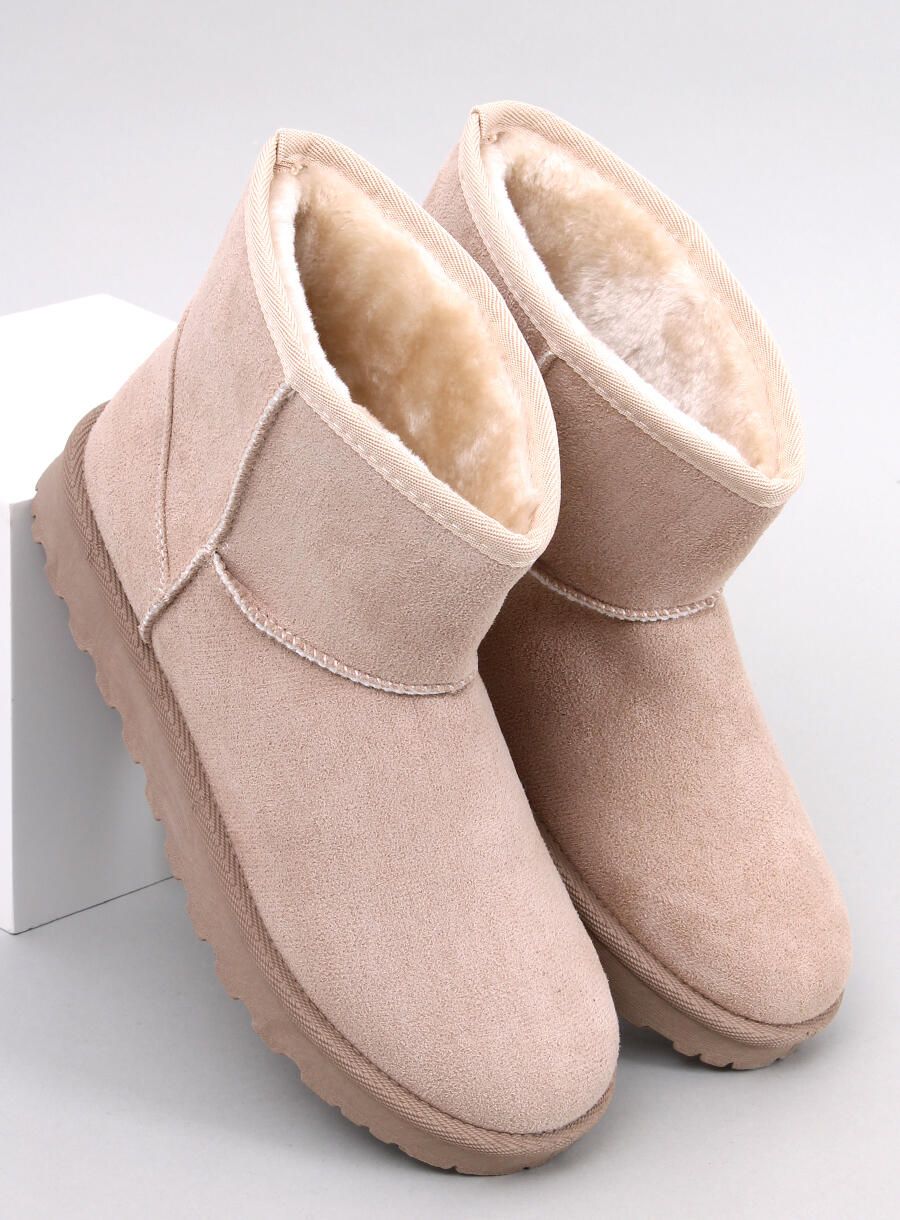 Winter gefütterte Schneestiefel Beige