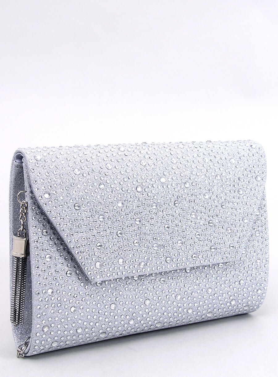 Glänzende Handtasche Silver