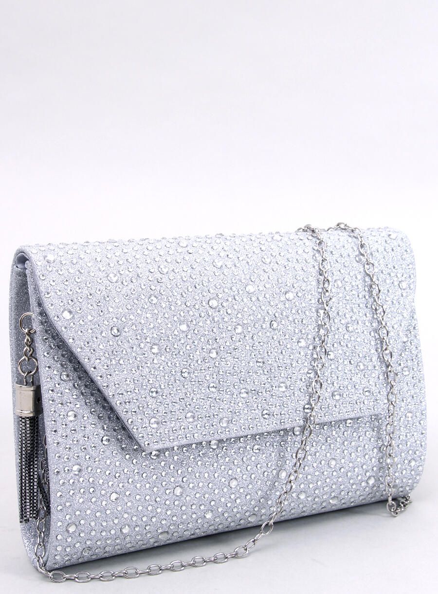 Glänzende Handtasche Silver