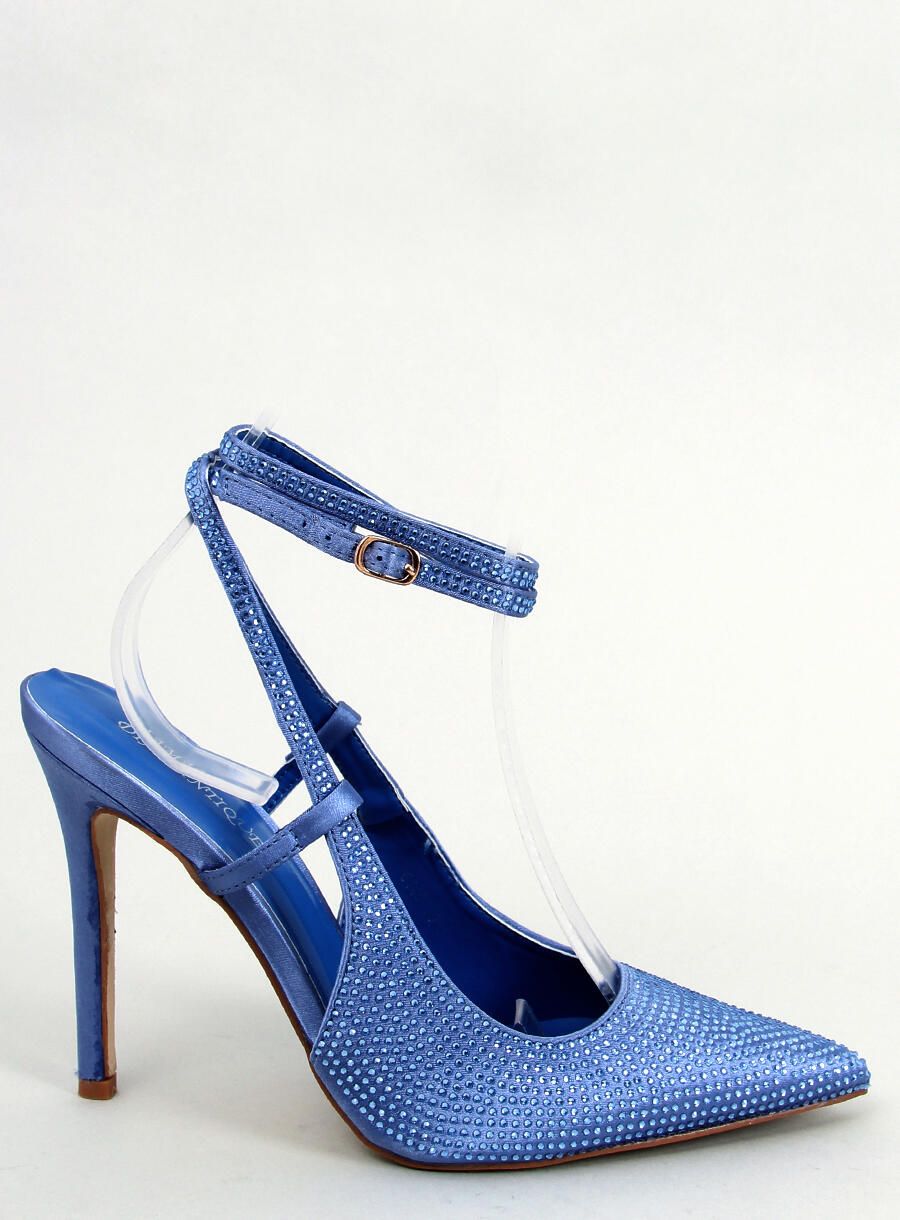 High-Heel-Sandalette Blau