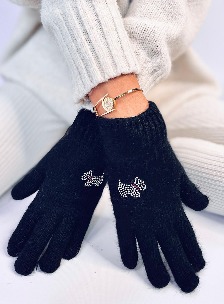 Damenhandschuhe DOGGY Schwarz