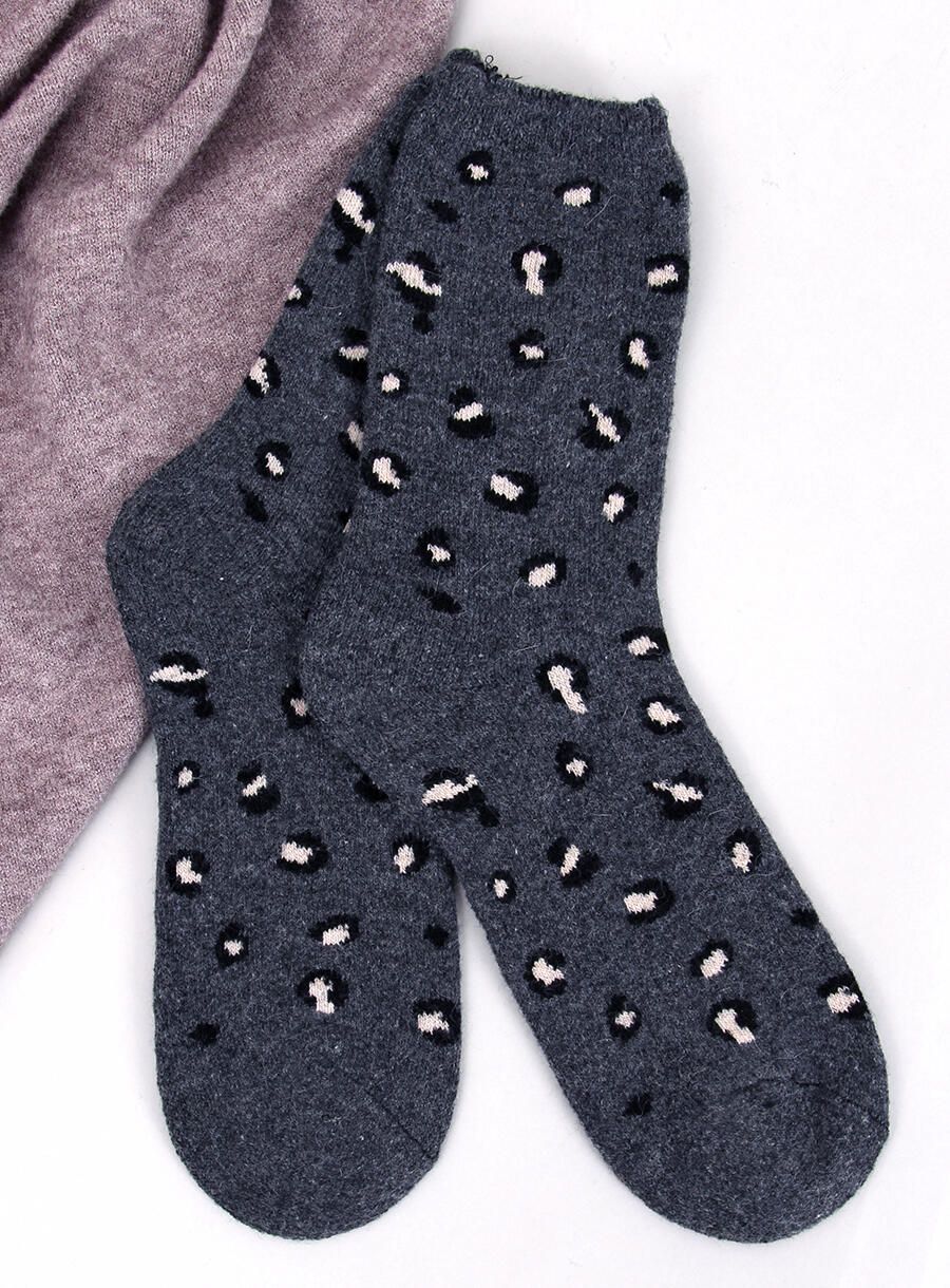 Damensocken mit Leopardenmuster 3 - 3 Paar